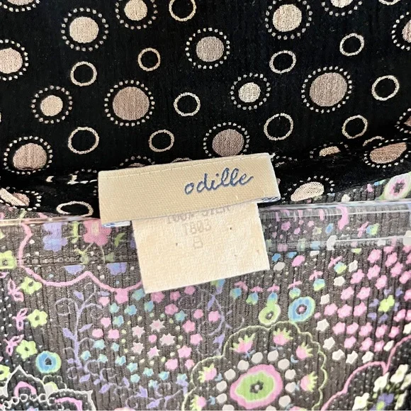 ANTHROPOLOGIE ODILLE 100% Silk V-Neck Top - Picture 4 of 4